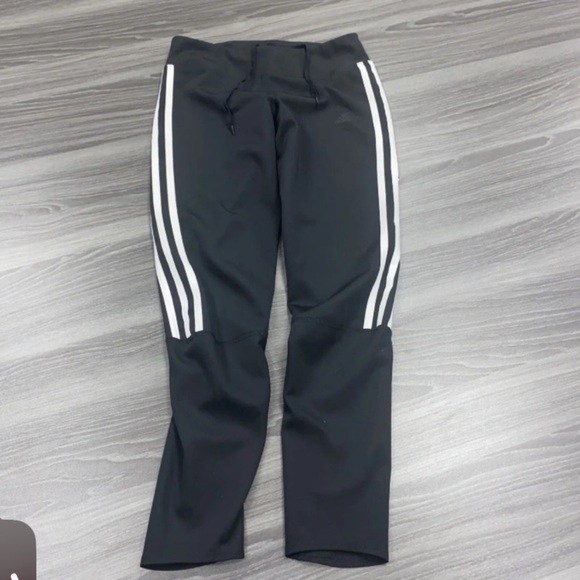 Adidas 3 Stripe Energy Running Climalite Compression Tights Black Size Small - Picture 11 of 12